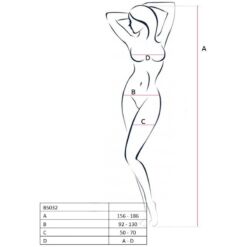 Comprar PASSION - WOMAN BS032 BODYSTOCKING ROJO TALLA ÚNICA al mejor precio - Envíos Discretos