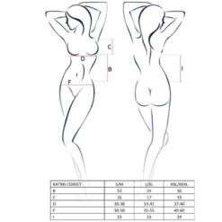 Comprar PASSION - WOMAN KATRISS CORSET NEGRO TALLA S/M al mejor precio - Envíos Discretos