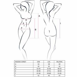 Comprar PASSION - WOMAN MADDIE CORSET NEGRO TALLA S/M al mejor precio - Envíos Discretos
