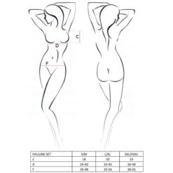 Comprar PASSION - WOMAN PAULINE SET 3 PIEZAS TALLA S/M al mejor precio - Envíos Discretos