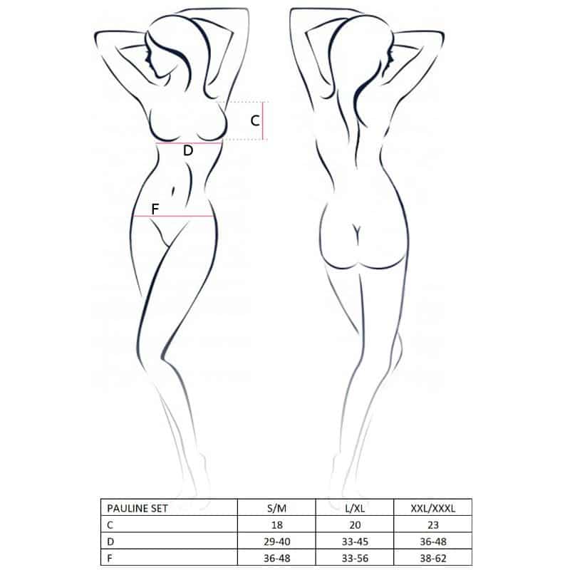 PASSION - WOMAN PAULINE SET 3 PIEZAS TALLA S/M - piKanteo | Despierta tu lado más piKante Comprar PASSION - WOMAN PAULINE SET 3 PIEZAS TALLA S/M al mejor precio - Envíos Discretos