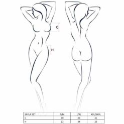 Comprar PASSION - WOMAN SAYLA SET NEGRO TALLA L/XL al mejor precio - Envíos Discretos