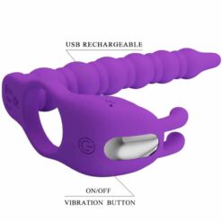 Comprar PRETTY LOVE - BLACKNEY ANILLO PENE CON PLUG VIBRADOR LILA al mejor precio - Envíos Discretos