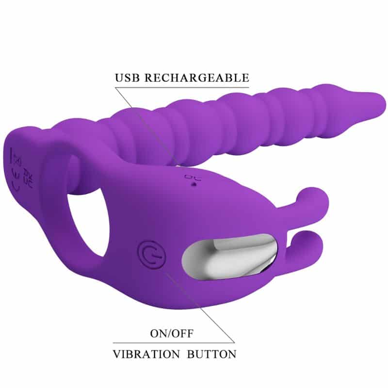 PRETTY LOVE - BLACKNEY ANILLO PENE CON PLUG VIBRADOR LILA - piKanteo | Despierta tu lado más piKante Comprar PRETTY LOVE - BLACKNEY ANILLO PENE CON PLUG VIBRADOR LILA al mejor precio - Envíos Discretos