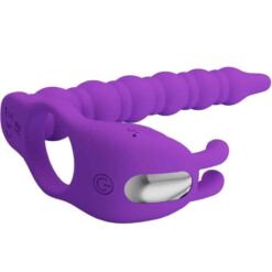 Comprar PRETTY LOVE - BLACKNEY ANILLO PENE CON PLUG VIBRADOR LILA al mejor precio - Envíos Discretos
