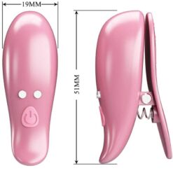 Comprar PRETTY LOVE - CAILEY PINZAS PARA PEZONES 10 VIBRACIONES CONTROL REMOTO ROSA al mejor precio - Envíos Discretos