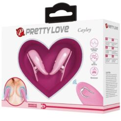 Comprar PRETTY LOVE - CAILEY PINZAS PARA PEZONES 10 VIBRACIONES CONTROL REMOTO ROSA al mejor precio - Envíos Discretos