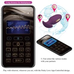 Comprar PRETTY LOVE - JEFFERSON PLUG ANAL CONTROLADO POR APP LILA al mejor precio - Envíos Discretos
