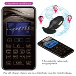 Comprar PRETTY LOVE - JEFFERSON PLUG ANAL CONTROLADO POR APP NEGRO al mejor precio - Envíos Discretos