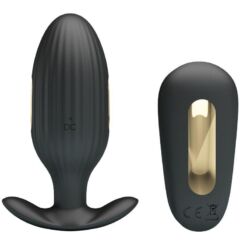 Comprar PRETTY LOVE - KELLY PLUG ANAL VIBRADOR RECARGABLE NEGRO al mejor precio - Envíos Discretos
