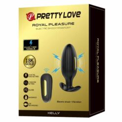 Comprar PRETTY LOVE - KELLY PLUG ANAL VIBRADOR RECARGABLE NEGRO al mejor precio - Envíos Discretos