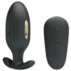 Comprar PRETTY LOVE - KELLY PLUG ANAL VIBRADOR RECARGABLE NEGRO al mejor precio - Envíos Discretos