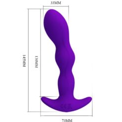 Comprar PRETTY LOVE - MASAJEADOR ANAL 12 MODOS VIBRACIÓN LILA al mejor precio - Envíos Discretos