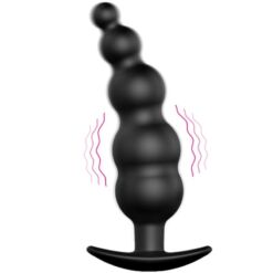 Comprar PRETTY LOVE - PLUG ANAL SILICONA ESTIMULACIÓN EXTRA Y 12 MODOS VIBRACIÓN NEGRO CONTROL REMOTO al mejor precio - Envíos Discretos