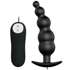 Comprar PRETTY LOVE - PLUG ANAL SILICONA ESTIMULACIÓN EXTRA Y 12 MODOS VIBRACIÓN NEGRO CONTROL REMOTO al mejor precio - Envíos Discretos