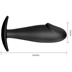 Comprar PRETTY LOVE - PLUG ANAL SILICONA FORMA PENE NEGRO al mejor precio - Envíos Discretos