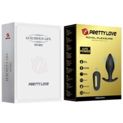 Comprar PRETTY LOVE - REGINA PLUG ANAL VIBRADOR RECARGABLE NEGRO al mejor precio - Envíos Discretos