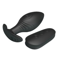 Comprar PRETTY LOVE - REGINA PLUG ANAL VIBRADOR RECARGABLE NEGRO al mejor precio - Envíos Discretos