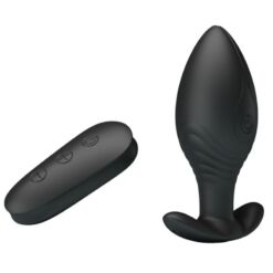 Comprar PRETTY LOVE - REGINA PLUG ANAL VIBRADOR RECARGABLE NEGRO al mejor precio - Envíos Discretos