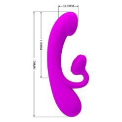 Comprar PRETTY LOVE - SINCERE VIBRADOR Y ONDAS ESTIMULADORAS DE CLÍTORIS SILICONA MORADO al mejor precio - Envíos Discretos