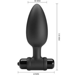 Comprar PRETTY LOVE - VIBRA BUTT PLUG 2 PLUG ANAL 10 VIBRACIONES NEGRO al mejor precio - Envíos Discretos
