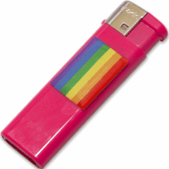 Comprar PRIDE - MECHERO FUSCIA CON BANDERA LGBT al mejor precio - Envíos Discretos