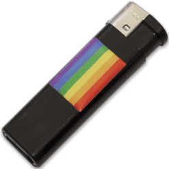 Comprar PRIDE - MECHERO NEGRO CON BANDERA LGBT al mejor precio - Envíos Discretos