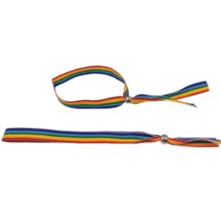 Comprar PRIDE - PULSERA BOLITA PLATEADA BANDERA LGBT al mejor precio - Envíos Discretos