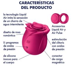 Comprar SATISFYER - AIR PULSE PRO 2 CLASSIC BLOSSOM VIBRADOR al mejor precio - Envíos Discretos