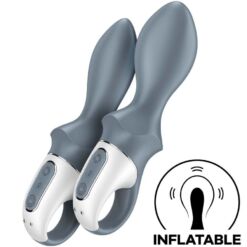 Comprar SATISFYER - AIR PUMP BOOTY 1 VIBRADOR INFLABLE ANAL GRIS al mejor precio - Envíos Discretos