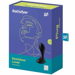 Comprar SATISFYER - BACKDOOR LOVER PLUG ANAL VIBRADOR NEGRO al mejor precio - Envíos Discretos