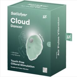Comprar SATISFYER - CLOUD DANCER VERDE VIBRADOR AIR PULSE al mejor precio - Envíos Discretos