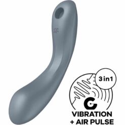 Comprar SATISFYER - CURVE TRINITY 1 AIR PULSE VIBRATION GRIS al mejor precio - Envíos Discretos