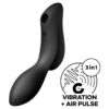 Comprar SATISFYER - CURVY TRINITY 2 ESTIMULADOR Y VIBRADOR NEGRO al mejor precio - Envíos Discretos