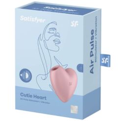 Comprar SATISFYER - CUTIE HEART ESTIMULADOR Y VIBRADOR ROSA al mejor precio - Envíos Discretos