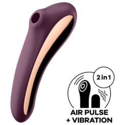 Comprar SATISFYER - DUAL KISS ESTIMULADOR CLITORIS PURPURA al mejor precio - Envíos Discretos