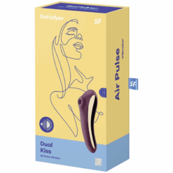 Comprar SATISFYER - DUAL KISS ESTIMULADOR CLITORIS PURPURA al mejor precio - Envíos Discretos