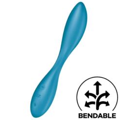 Comprar SATISFYER - G-SPOT FLEX 1 MULTI VIBRADOR AZUL al mejor precio - Envíos Discretos