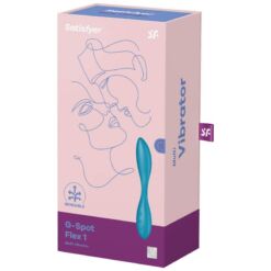 Comprar SATISFYER - G-SPOT FLEX 1 MULTI VIBRADOR AZUL al mejor precio - Envíos Discretos