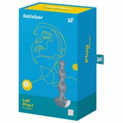 Comprar SATISFYER - LOLLI PLUG 2 PLUG VIBRATOR GRIS al mejor precio - Envíos Discretos
