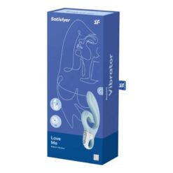 Comprar SATISFYER - LOVE ME VIBRADOR RABBIT AZUL al mejor precio - Envíos Discretos