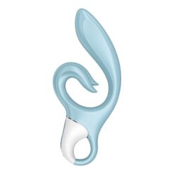 Comprar SATISFYER - LOVE ME VIBRADOR RABBIT AZUL al mejor precio - Envíos Discretos