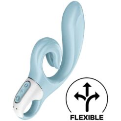 Comprar SATISFYER - LOVE ME VIBRADOR RABBIT AZUL al mejor precio - Envíos Discretos
