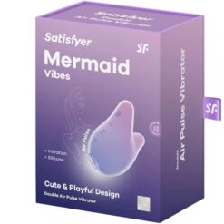 Comprar SATISFYER - MERMAID VIBES ESTIMULADOR & VIBRADOR VIOLETA Y ROSA al mejor precio - Envíos Discretos