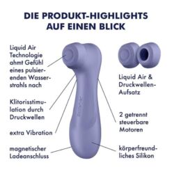 Comprar SATISFYER - PRO 2 GENERACIÓN 3 LIQUID AIR TECHNOLOGY LILA al mejor precio - Envíos Discretos