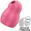 Comprar SATISFYER - PRO TO GO 1 ESTIMULADOR Y VIBRADOR DOBLE ROJO al mejor precio - Envíos Discretos