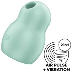 Comprar SATISFYER - PRO TO GO 1 ESTIMULADOR Y VIBRADOR DOBLE VERDE al mejor precio - Envíos Discretos