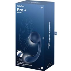 Comprar SATISFYER - PRO+ WAVE 4 ESTIMULADOR PUNTO G & AIR PULSE APLICACIÓN GRATUITA AZUL OSCURO al mejor precio - Envíos Discretos