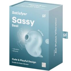 Comprar SATISFYER - SASSY SEAL ESTIMULADOR & VIBRADOR AZUL al mejor precio - Envíos Discretos