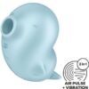 Comprar SATISFYER - SASSY SEAL ESTIMULADOR & VIBRADOR AZUL al mejor precio - Envíos Discretos